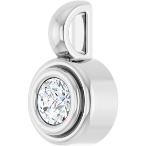Platinum 3.4 mm Round Charm/Pendant Mounting – image 3