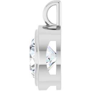14K X1 White Gold 16 mm Round Charm/Pendant Mounting – image 5