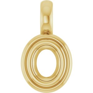 10K Yellow Gold 4.5x3.5 mm Oval Charm/Pendant Mounting – image 2