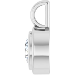 Platinum 5.5 mm Round Charm/Pendant Mounting – image 5