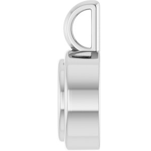 Continuum Sterling Silver 7 mm Round Charm/Pendant Mounting – image 6