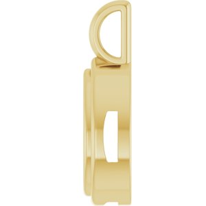 10K Yellow Gold 10x7 mm Pear Charm/Pendant Mounting – image 6