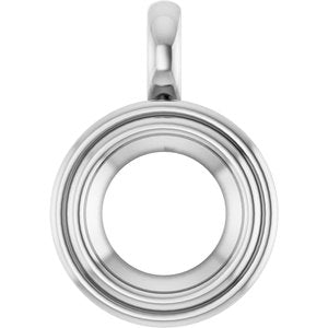 Sterling Silver 10 mm Round Charm/Pendant Mounting – image 2
