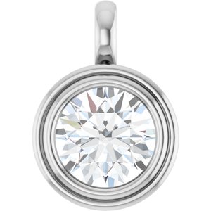 Sterling Silver 10 mm Round Charm/Pendant Mounting