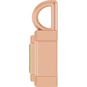 14K Rose Gold Natural Peridot Charm/Pendant – image 3