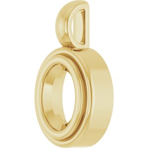 10K Yellow Gold 6.5x4.5 mm Oval Charm/Pendant Mounting – image 4