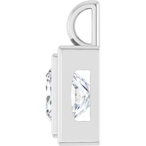 Continuum Sterling Silver 9x9 mm Square Charm/Pendant Mounting – image 5