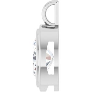 Continuum Sterling Silver 14x10 mm Oval Charm/Pendant Mounting – image 5