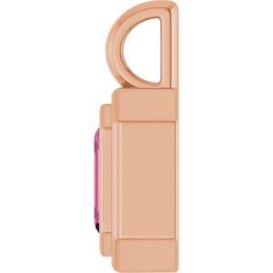 14K Rose Gold Natural Pink Tourmaline Charm/Pendant – image 3