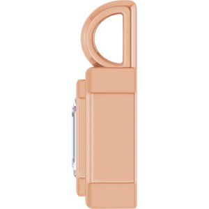 14K Rose Gold 5/8 CT Lab-Grown Diamond Charm/Pendant – image 3