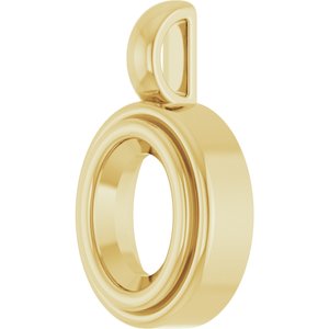 10K Yellow Gold 7.5x5.5 mm Oval Charm/Pendant Mounting – image 4