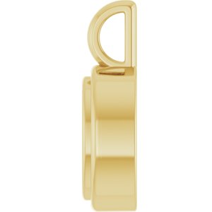 10K Yellow Gold 7.5x5.5 mm Oval Charm/Pendant Mounting – image 6