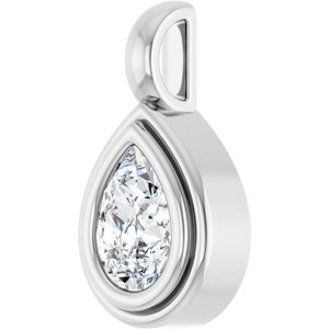 Continuum Sterling Silver 7x5 mm Pear Charm/Pendant Mounting – image 3