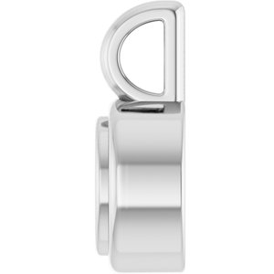 14K White Gold 4.5x3.5 mm Oval Charm/Pendant Mounting – image 6