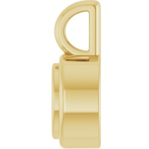 10K Yellow Gold 4.5x3.5 mm Oval Charm/Pendant Mounting – image 6