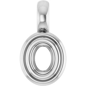 Sterling Silver 4x3 mm Oval Charm/Pendant Mounting – image 2