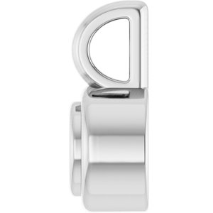18K X1 White Gold 3 mm Round Charm/Pendant Mounting – image 6