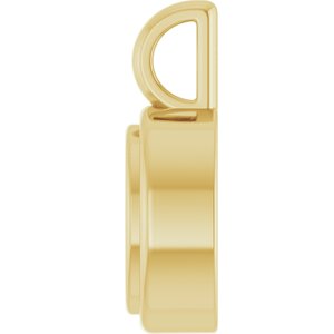 10K Yellow Gold 6.5x4.5 mm Oval Charm/Pendant Mounting – image 6