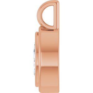 14K Rose Gold 7x3.5 mm Marquise Charm/Pendant Mounting – image 5