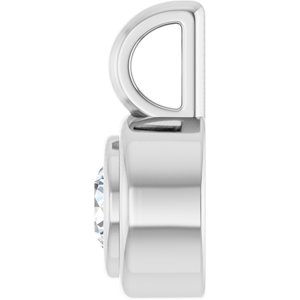 Continuum Sterling Silver 3.8 mm Round Charm/Pendant Mounting – image 5