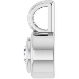 Platinum 3.2 mm Round Charm/Pendant Mounting – image 5