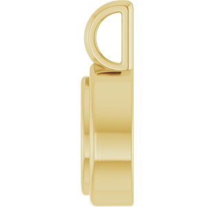10K Yellow Gold 7x5 mm Pear Charm/Pendant Mounting – image 6