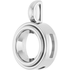 18K White Gold 8.8 mm Round Charm/Pendant Mounting – image 4