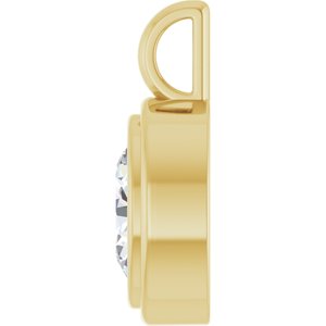 10K Yellow Gold 8.5x6.5 mm Oval Charm/Pendant Mounting – image 5