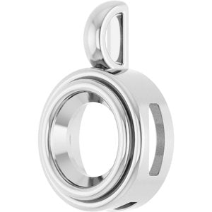 14K White Gold 8.2 mm Round Charm/Pendant Mounting – image 4