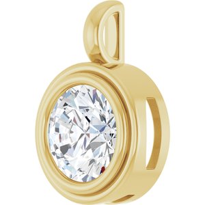 10K Yellow Gold 10 mm Round Charm/Pendant Mounting – image 3