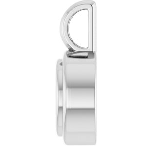 Platinum 6 mm Round Charm/Pendant Mounting – image 6