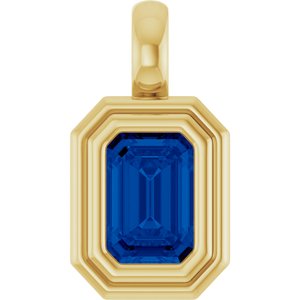Bezel-Set Solitaire Charm/Pendant
