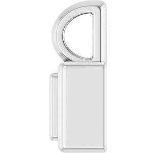 Platinum 3x3 mm Square Charm/Pendant Mounting – image 6