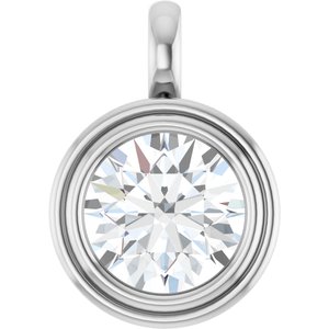 Continuum Sterling Silver 11 mm Round Charm/Pendant Mounting