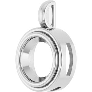 Continuum Sterling Silver 11 mm Round Charm/Pendant Mounting – image 4