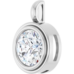 Sterling Silver 11 mm Round Charm/Pendant Mounting – image 3