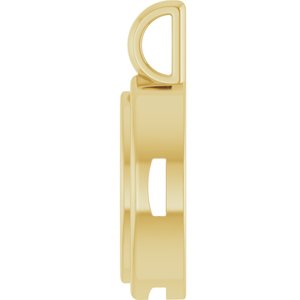 18K Yellow Gold 10x5 mm Marquise Charm/Pendant Mounting – image 6