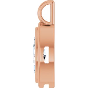14K Rose Gold 10x5 mm Marquise Charm/Pendant Mounting – image 5