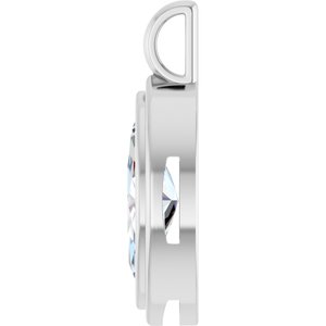 18K White Gold 13x6.5 mm Marquise Charm/Pendant Mounting – image 5