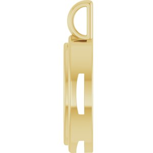 18K Yellow Gold 13x6.5 mm Marquise Charm/Pendant Mounting – image 6