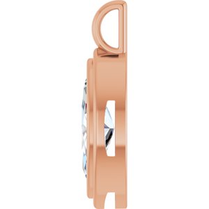 10K Rose Gold 13x6.5 mm Marquise Charm/Pendant Mounting – image 5