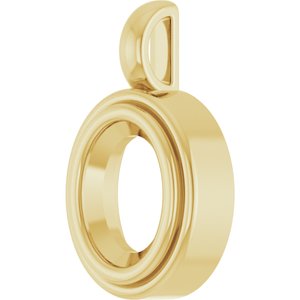 10K Yellow Gold 9x7 mm Oval Charm/Pendant Mounting – image 4