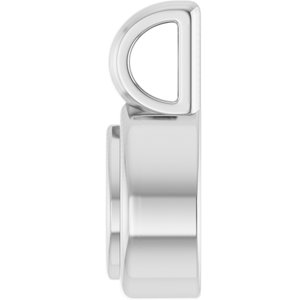 18K White Gold 4.5x3 mm Pear Charm/Pendant Mounting – image 6