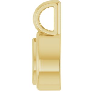 10K Yellow Gold 4.5x3 mm Pear Charm/Pendant Mounting – image 6