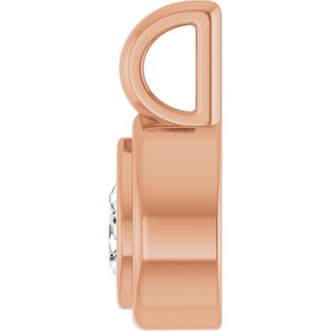 10K Rose Gold 4.5x3 mm Pear Charm/Pendant Mounting – image 5