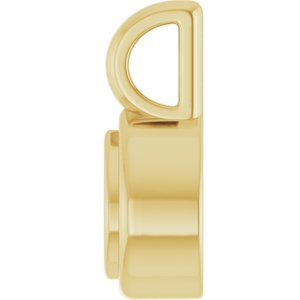 10K Yellow Gold 4x3 mm Pear Charm/Pendant Mounting – image 6