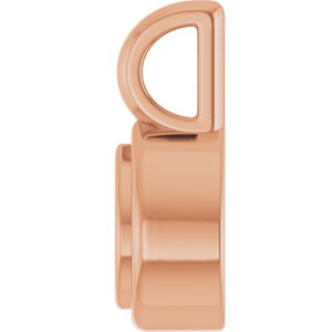 14K Rose Gold 4x3 mm Pear Charm/Pendant Mounting – image 6