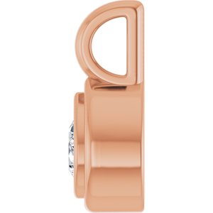 10K Rose Gold 4x3 mm Pear Charm/Pendant Mounting – image 5