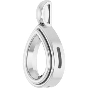18K White Gold 10x6 mm Pear Charm/Pendant Mounting – image 4