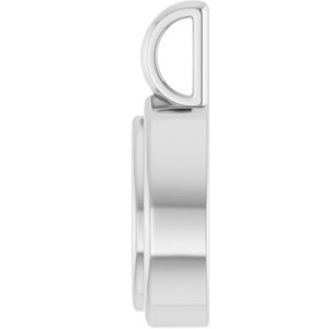 18K X1 White Gold 8.5x5.5 mm Pear Charm/Pendant Mounting – image 6